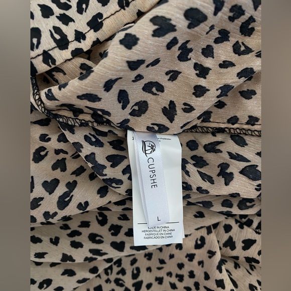 Cupshe Cheetah Print Dress Size L - Picture 3 of 4